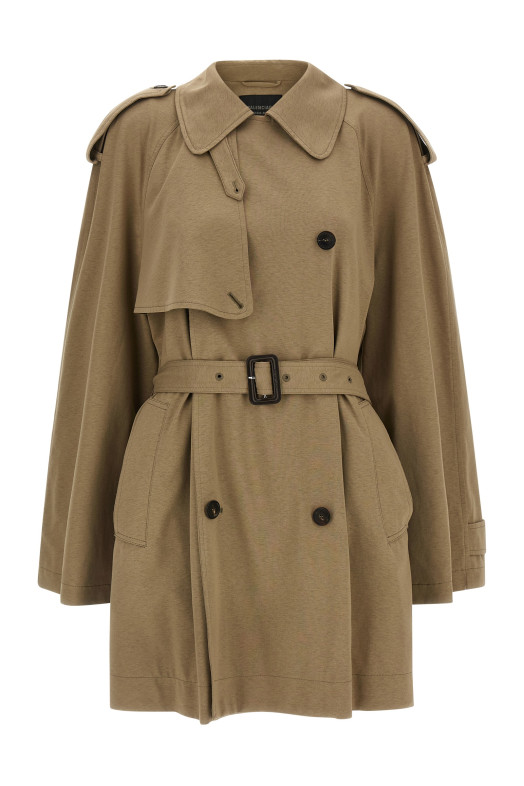Хлопковый тренч Бежевый BALENCIAGA 862426TSVC19772