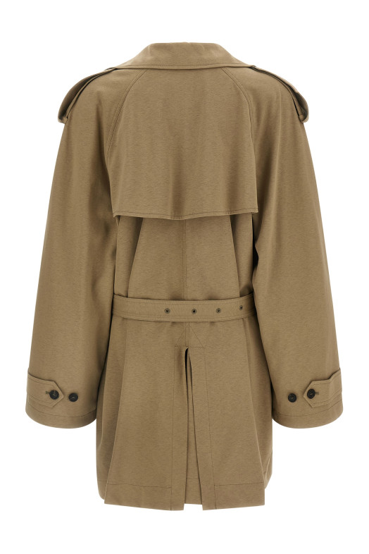 Хлопковый тренч Бежевый BALENCIAGA 862426TSVC19772