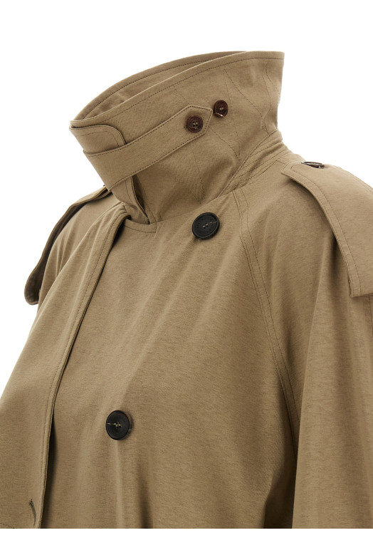 Хлопковый тренч Бежевый BALENCIAGA 862426TSVC19772