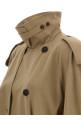 Хлопковый тренч Бежевый BALENCIAGA 862426TSVC19772