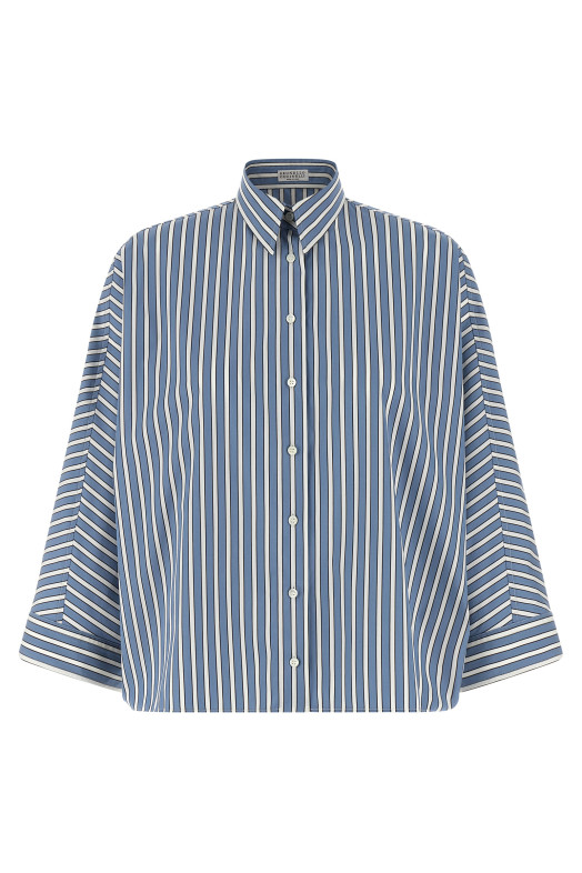 Monile striped shirt BLUE