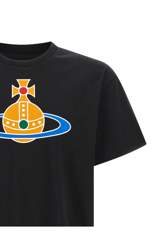 'Oversized Orb Classic' T-shirt Black