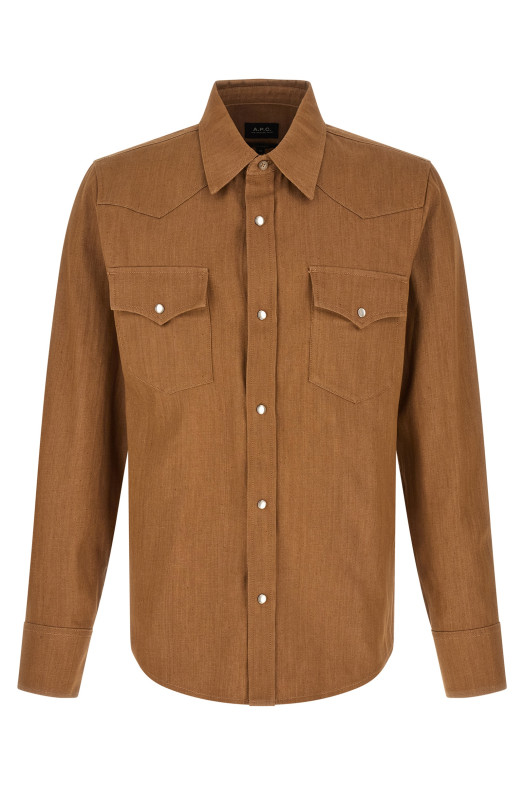 Рубашка «Western» коричневого цвета COHLYH12632CAC