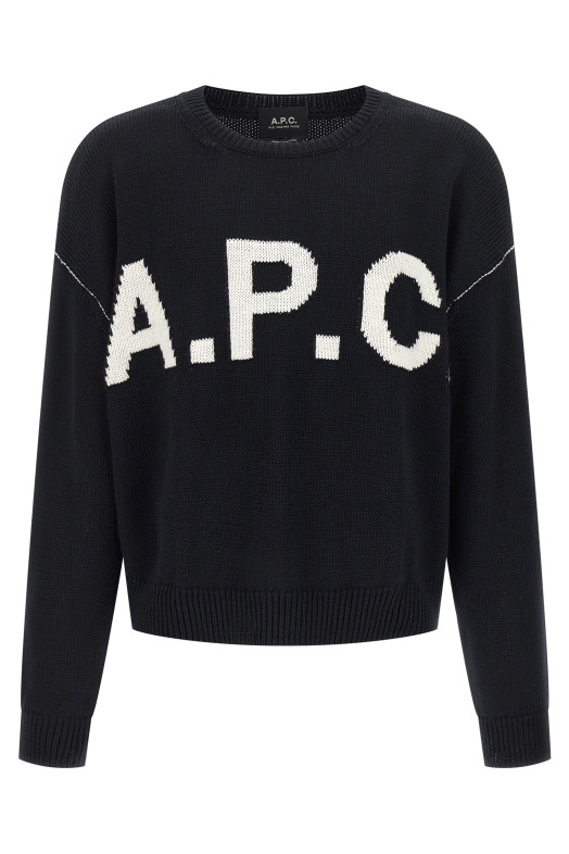 Свитер с логотипом Синий A.P.C. WOASLM23009IAK