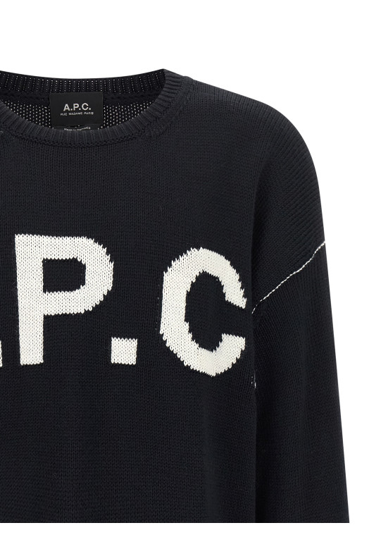Свитер с логотипом Синий A.P.C. WOASLM23009IAK