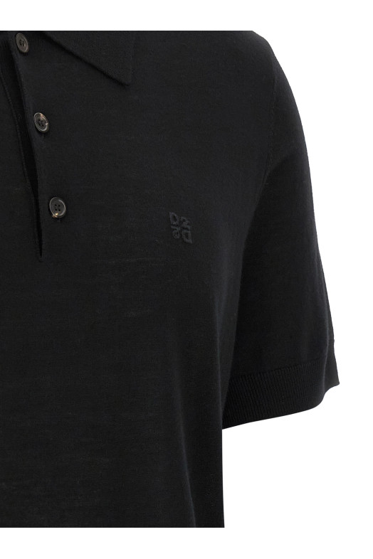 Шерстяная рубашка-поло Черный DSQUARED2 S74HA1628D13205900