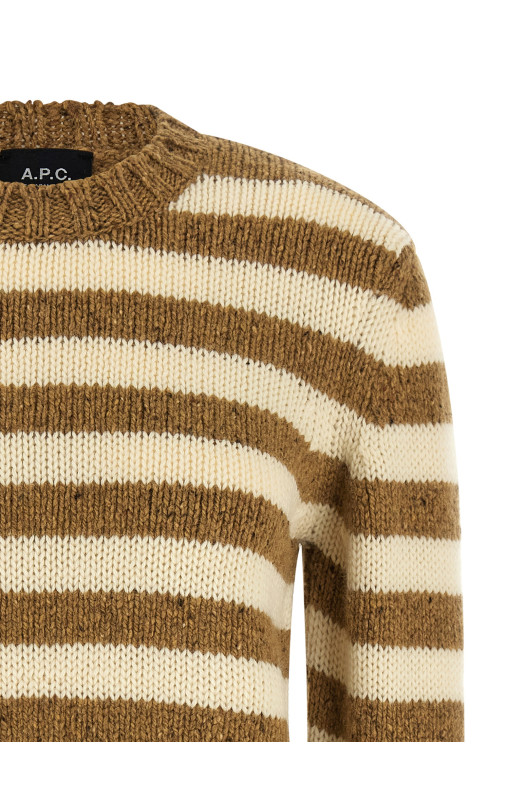 Striped sweater Brown