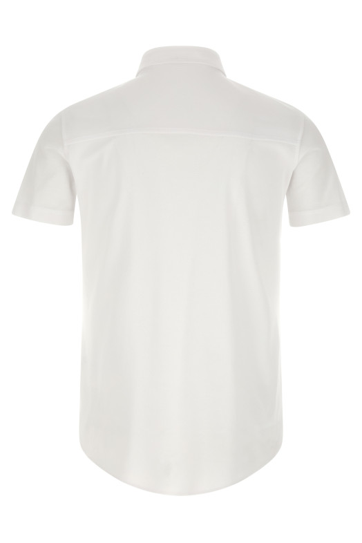 Logo embroidery shirt White