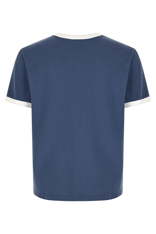 Logo embroidery t-shirt Blue