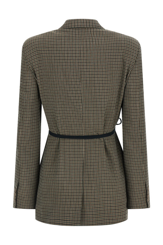 'Wrap Tailored' blazer Brown