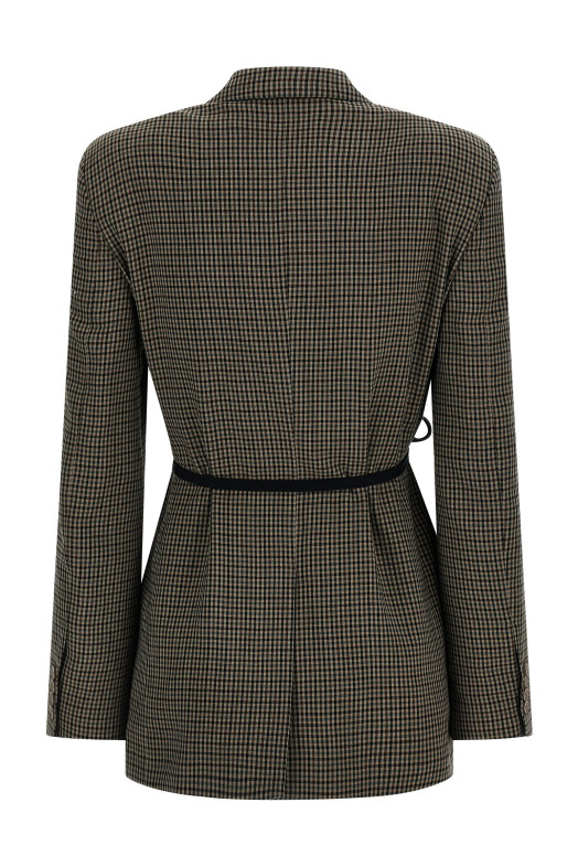 'Wrap Tailored' blazer Brown