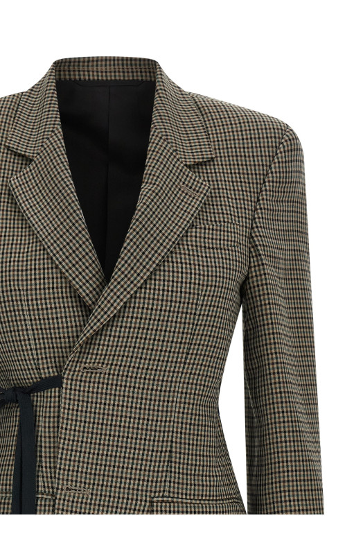 'Wrap Tailored' blazer Brown