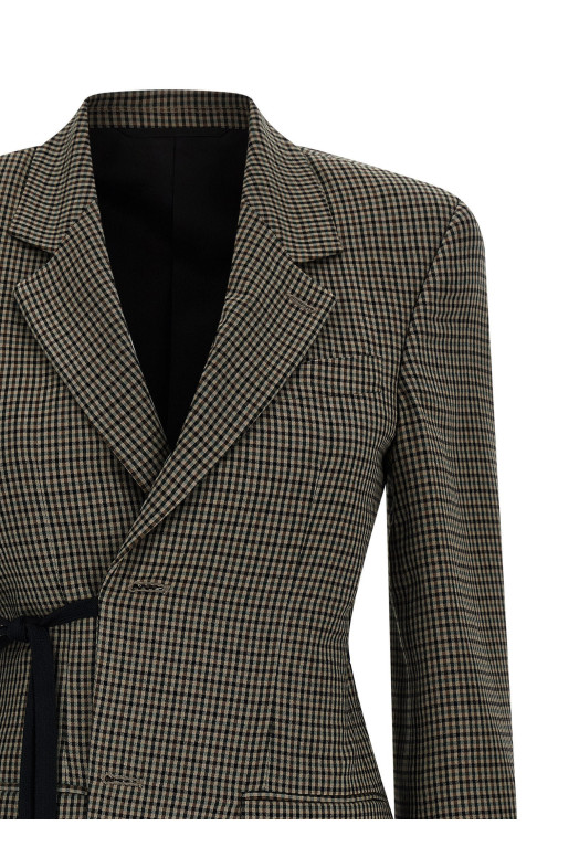 'Wrap Tailored' blazer Brown