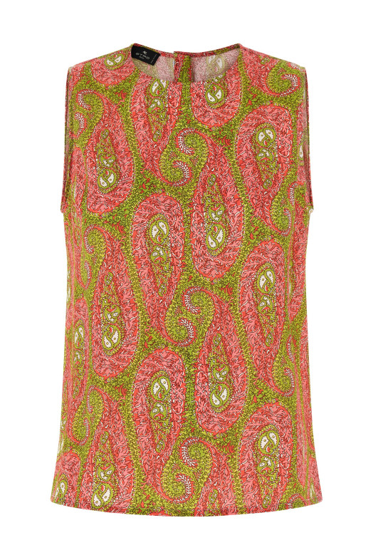 'Paisley Foliage' top Multicolor