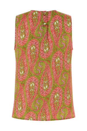 'Paisley Foliage' top Multicolor