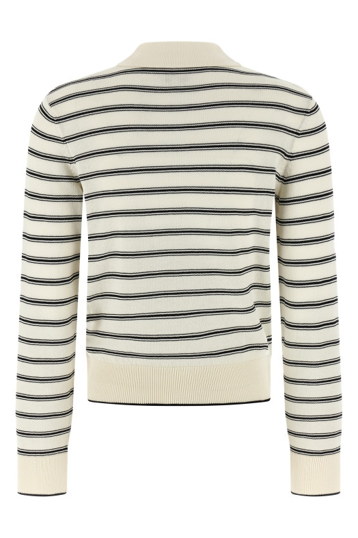 Striped cardigan Black-grey