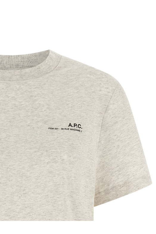 Футболка з логотипом Бежева A.P.C. COHBOM26404ECRU