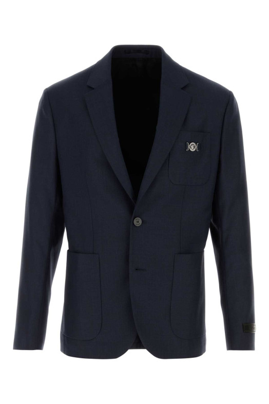Dark blue wool blazer VERSACE (10161551A08858)