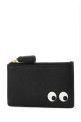 Black leather Eyes card holder Black ANYA HINDMARCH (5050925142717)