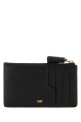 Black leather Eyes card holder Black ANYA HINDMARCH (5050925142717)