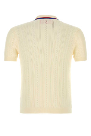 Ivory cotton polo shirt VALENTINO GARAVANI (6V3KP03PAPC)