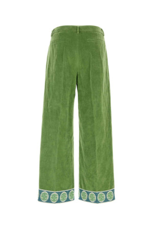 Green velvet pant VALENTINO GARAVANI (6V3RBJ74AM2)