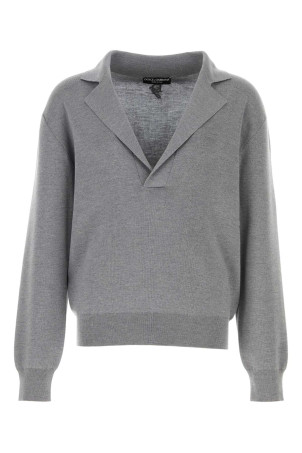 Grey wool blend sweater DOLCE & GABBANA (GXY37ZJCVWW)
