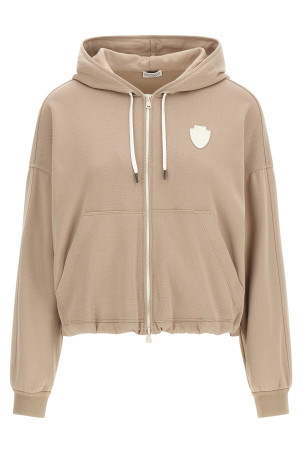 Худі з гербовим гербом Бежевий BRUNELLO CUCINELLI MG927VT406C9272