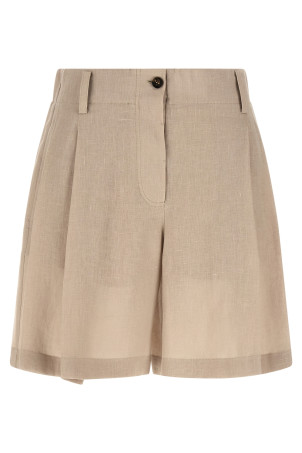 Linen shorts Beige