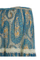 Lace insert skirt BLUE