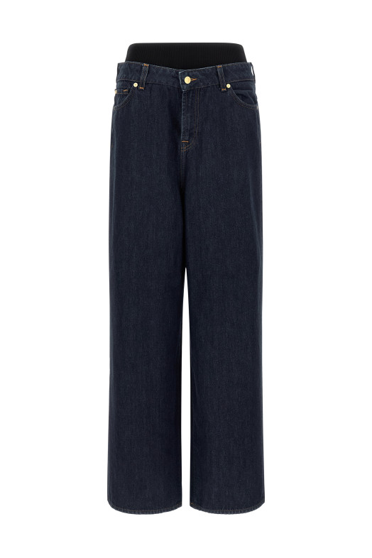Джинсы «Banded Slouchy Wide» Синие 7U4T0E52U71ZI