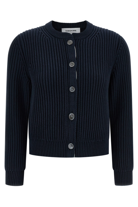 Cropped cardigan Blue