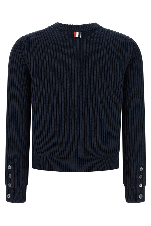 Cropped cardigan Blue