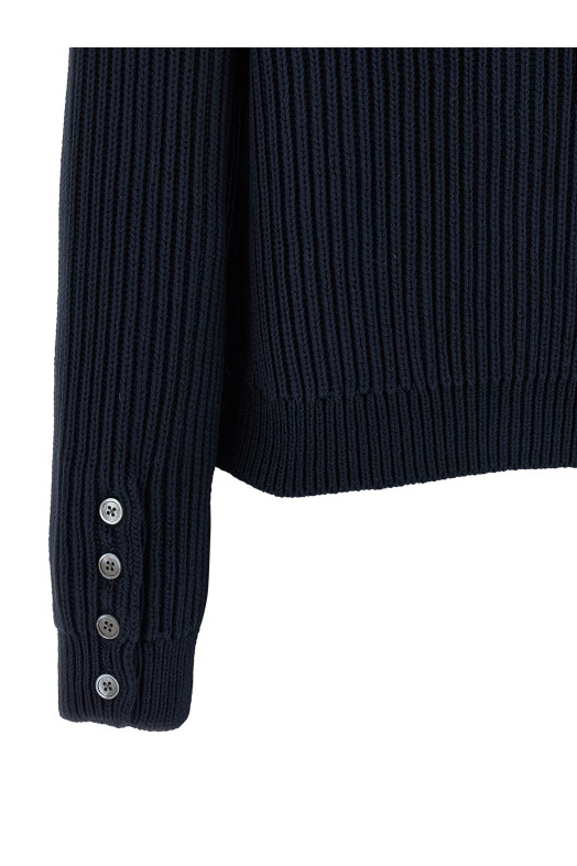 Cropped cardigan Blue