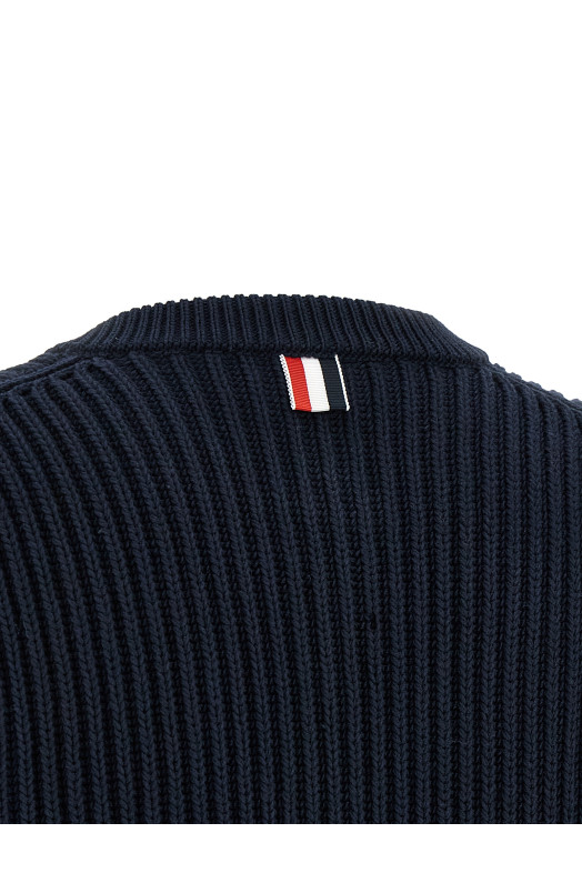 Cropped cardigan Blue