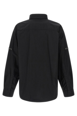 Logo patch shirt Black