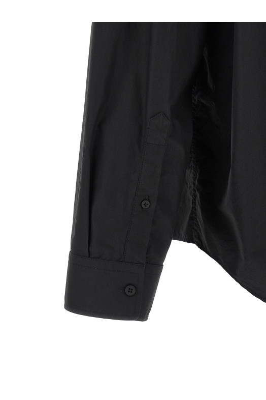 Logo patch shirt Black