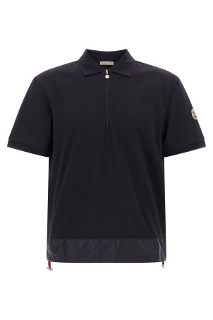 Half zip polo shirt Blue