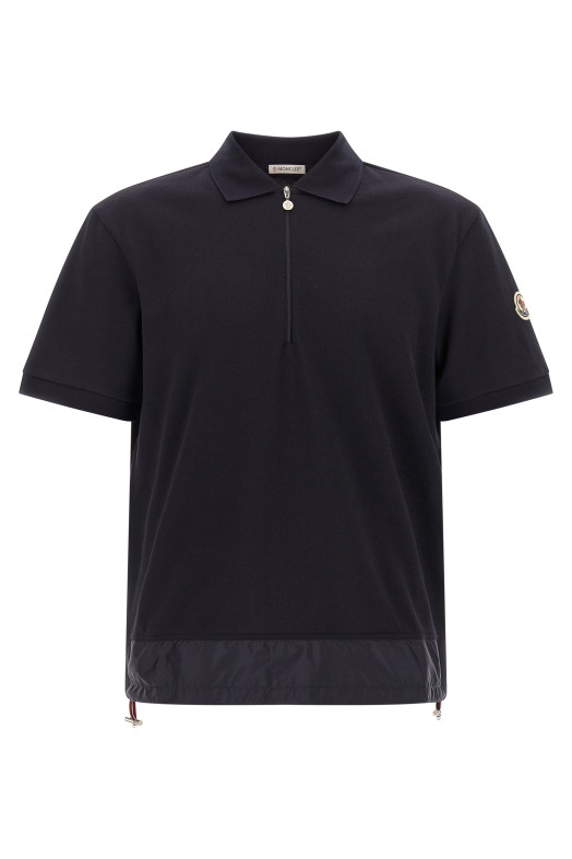 Half zip polo shirt Blue