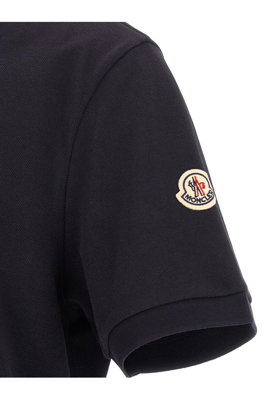 Half zip polo shirt Blue