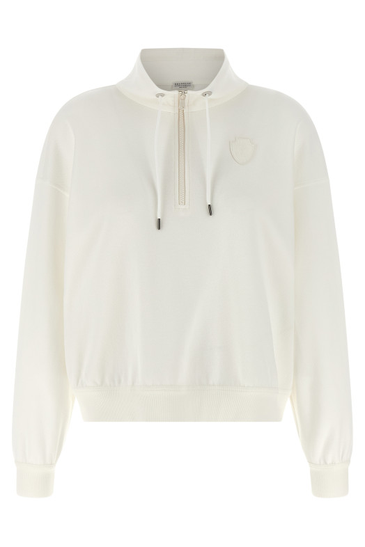 Світла футболка з гербом BRUNELLO CUCINELLI MG927VT404C7220