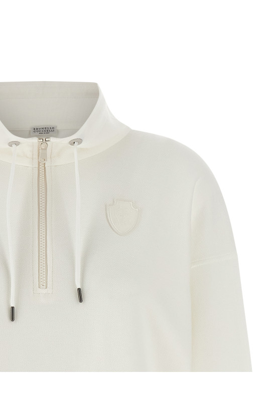 Світла футболка з гербом BRUNELLO CUCINELLI MG927VT404C7220