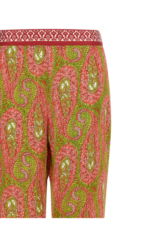 'Paisley foliage' pants Multicolor
