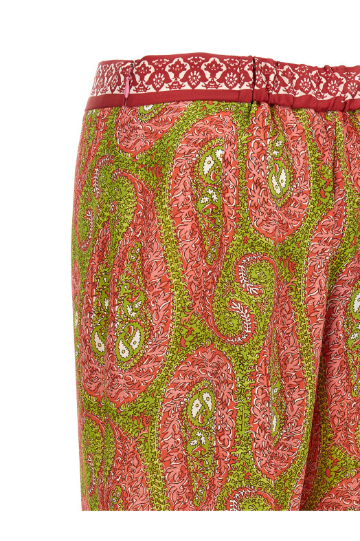 'Paisley foliage' pants Multicolor