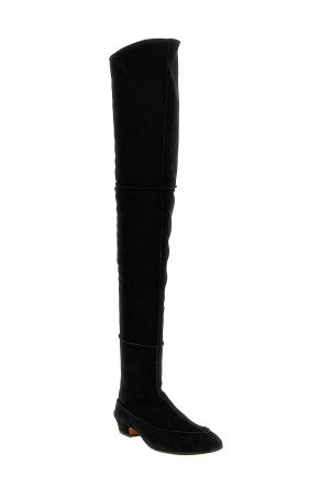 'Awar' cuissard boots Black
