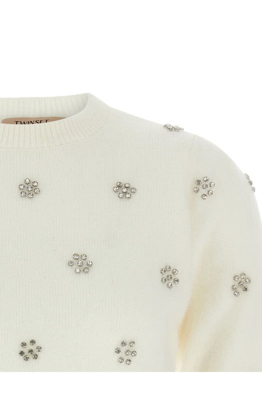 Jewel sweater White