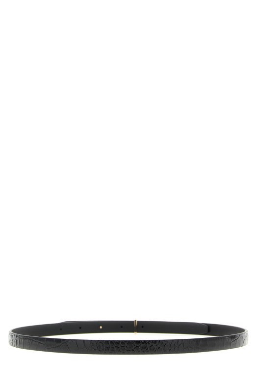 Crocodile belt Black