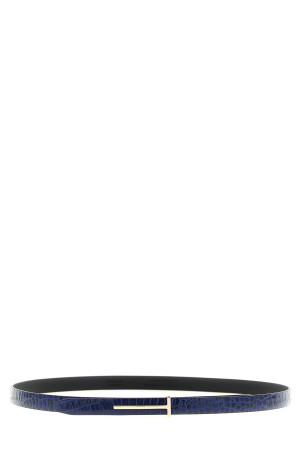Ремінь з крокодилячої шкіри, синій TOM FORD WB333LCL395PUDI