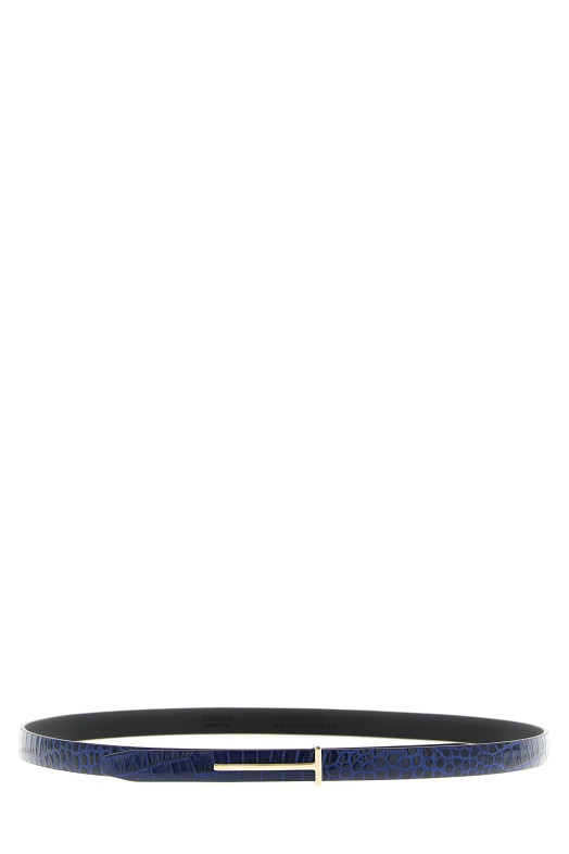Crocodile belt Blue