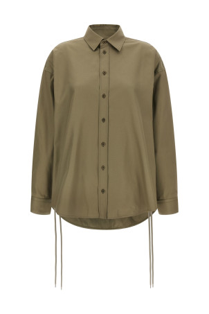 'Lace-Up' shirt Green